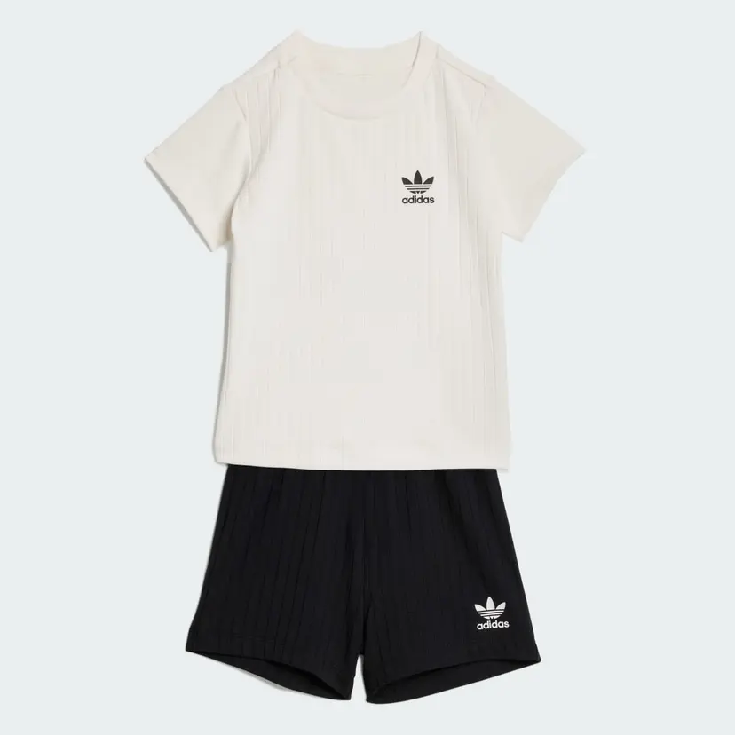 Adidas REGULAR WIDE RIB SHORT T-SKJORTE SETT