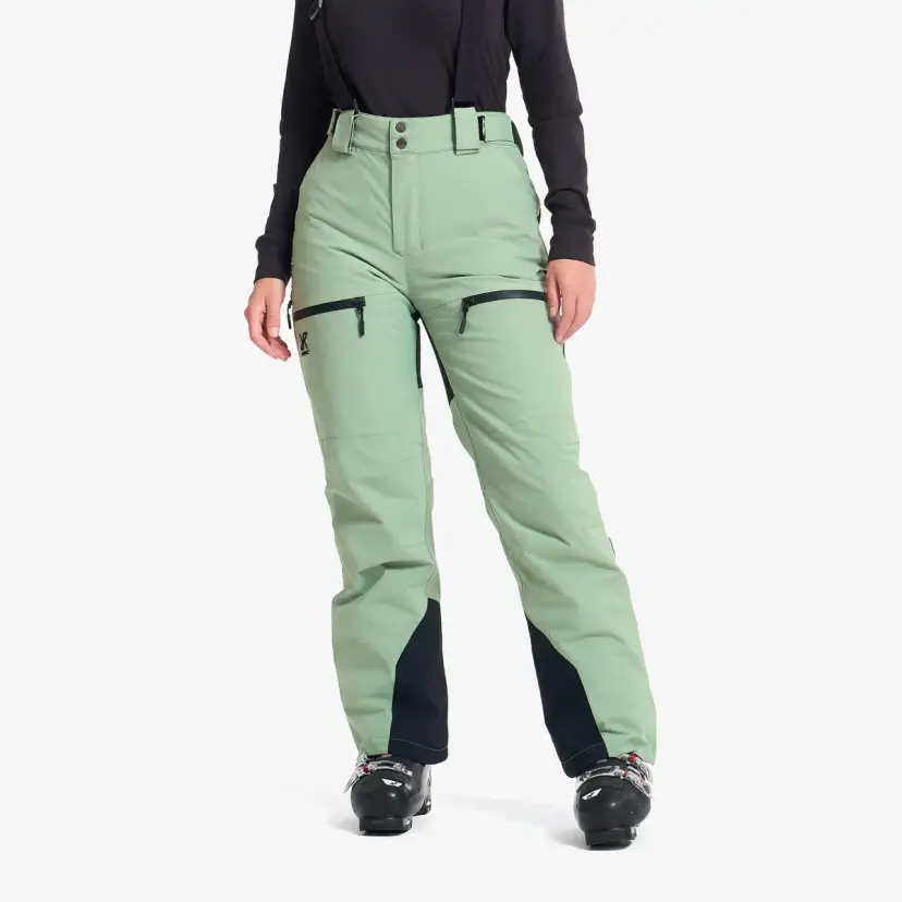 RevolutionRace AccXel Insulated 2L Ski Pants Dame Lily Green