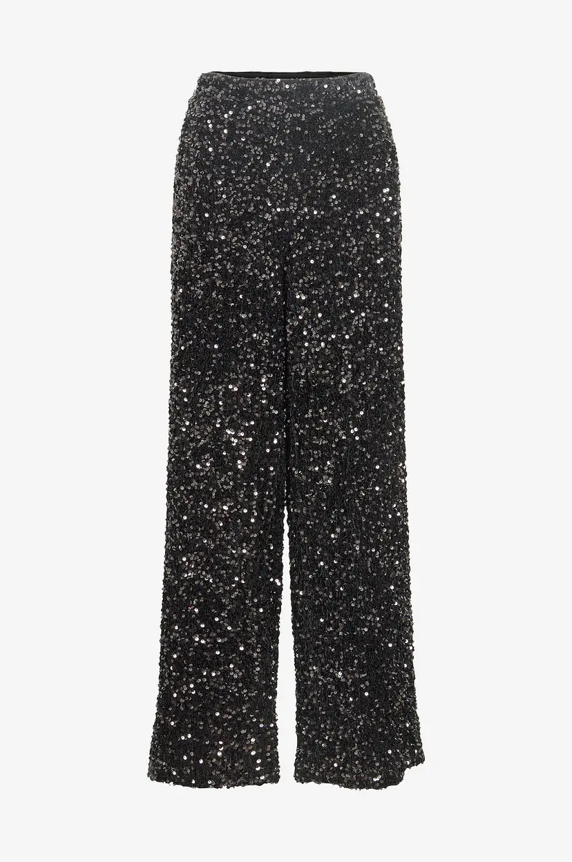 Vila Bukser Vifaith Hw Wide Pants/Vol - Svart