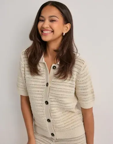 Vero Moda Vero Moda - Beige - Vmhayley 2/4 Poloneck Cardigan Boo