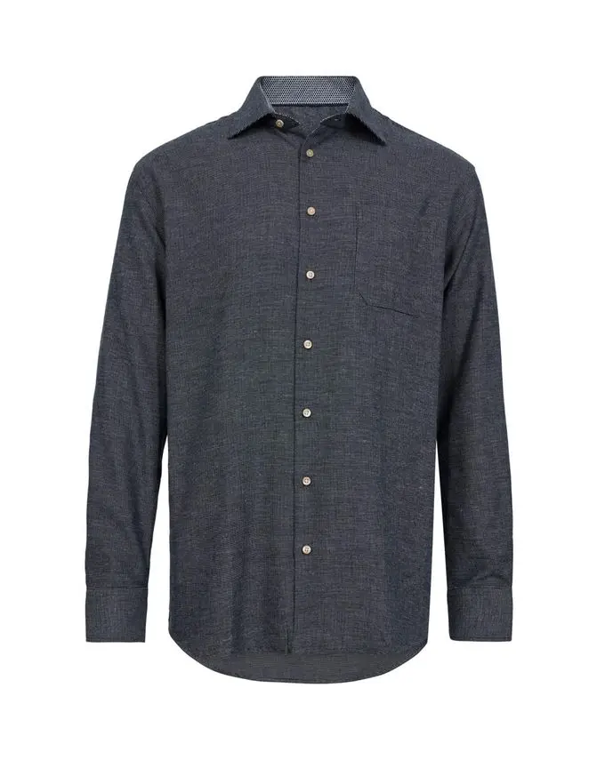 Black Blue Regular fit l/s shirt