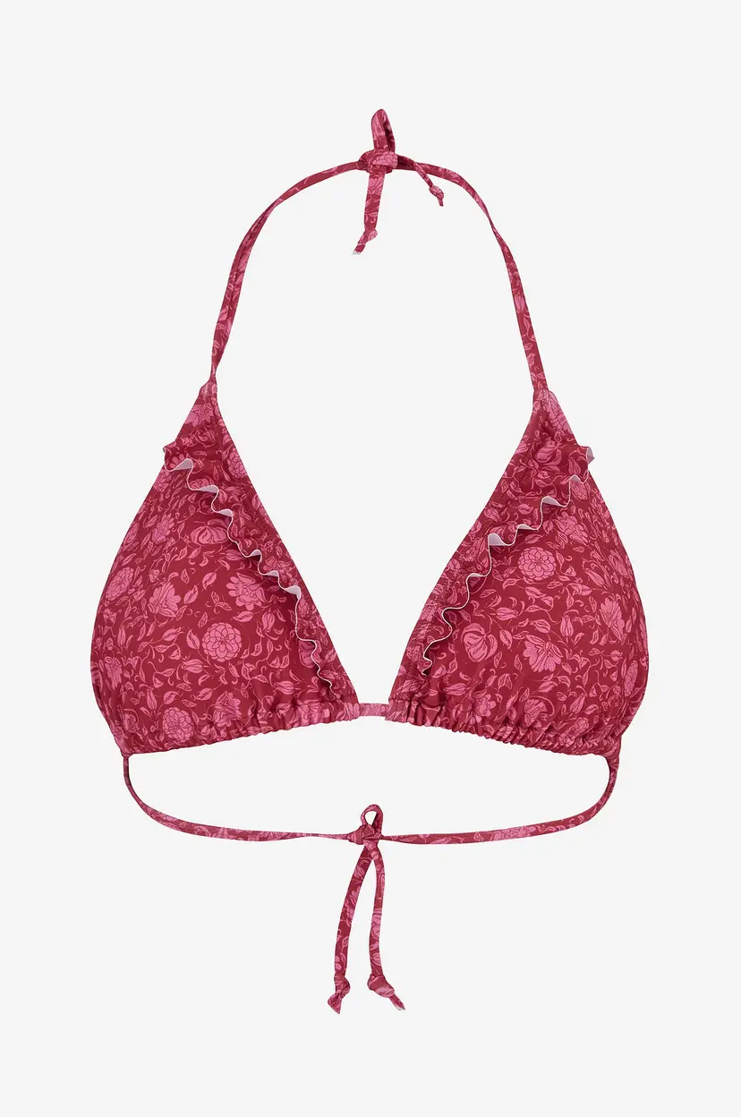 Becksöndergaard Bikini-BH Asflora Bel Frill Bikini Top - Rød