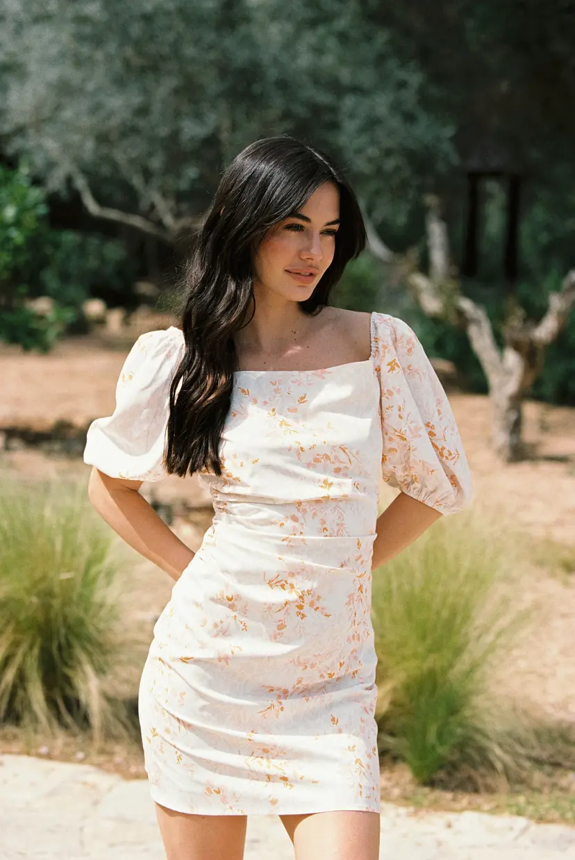 Kayani Tia Lune Mini Dress - Mauve Pomelo