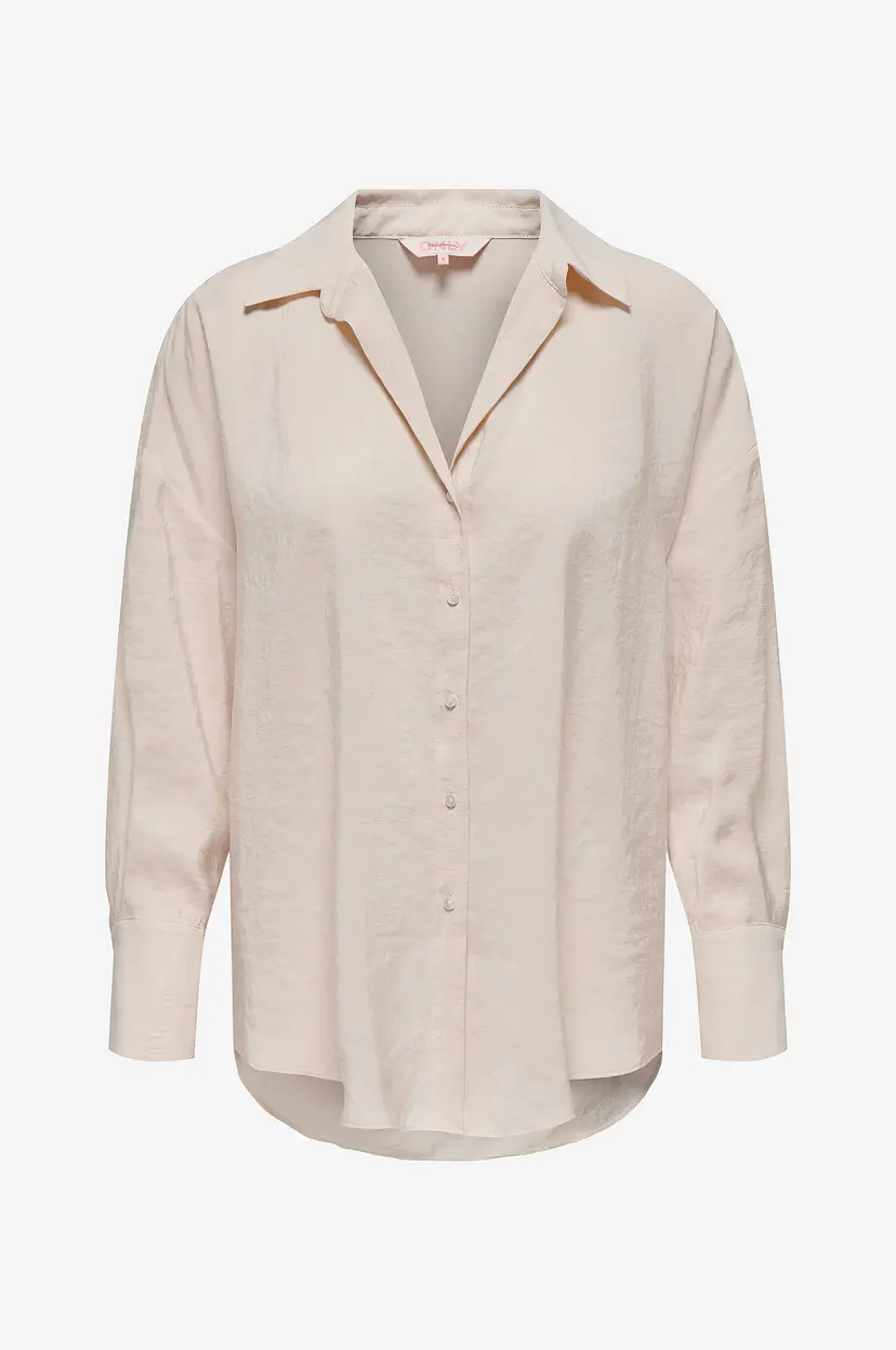Only Carmakoma Skjorte carZazima L/s Loose Shirt Wvn - Hvit
