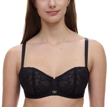 Chantelle Chantelle BH Origins Lace Unlined Demi Bra Svart nylon B 70 Dame