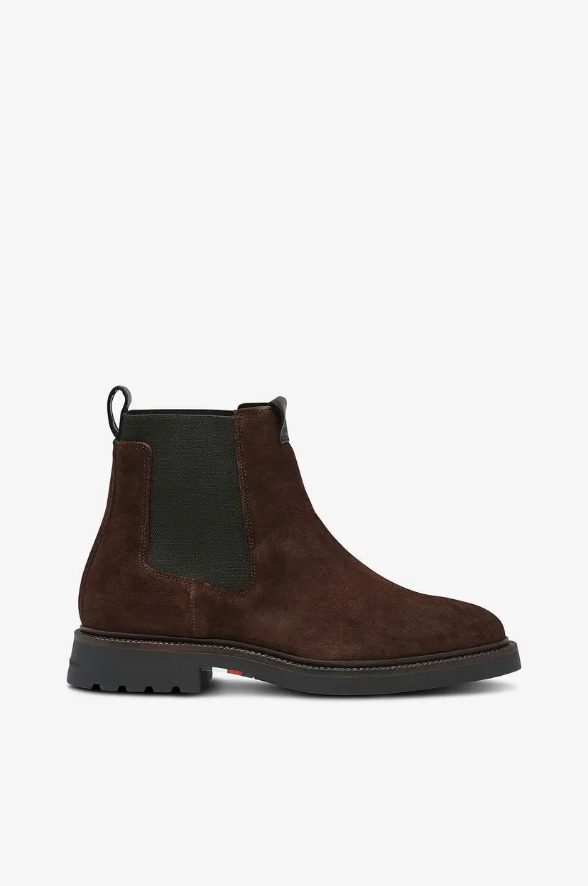 Tommy Hilfiger Chelseaboots Hilfiger Comfort Lwt Sde Chelsea - Brun
