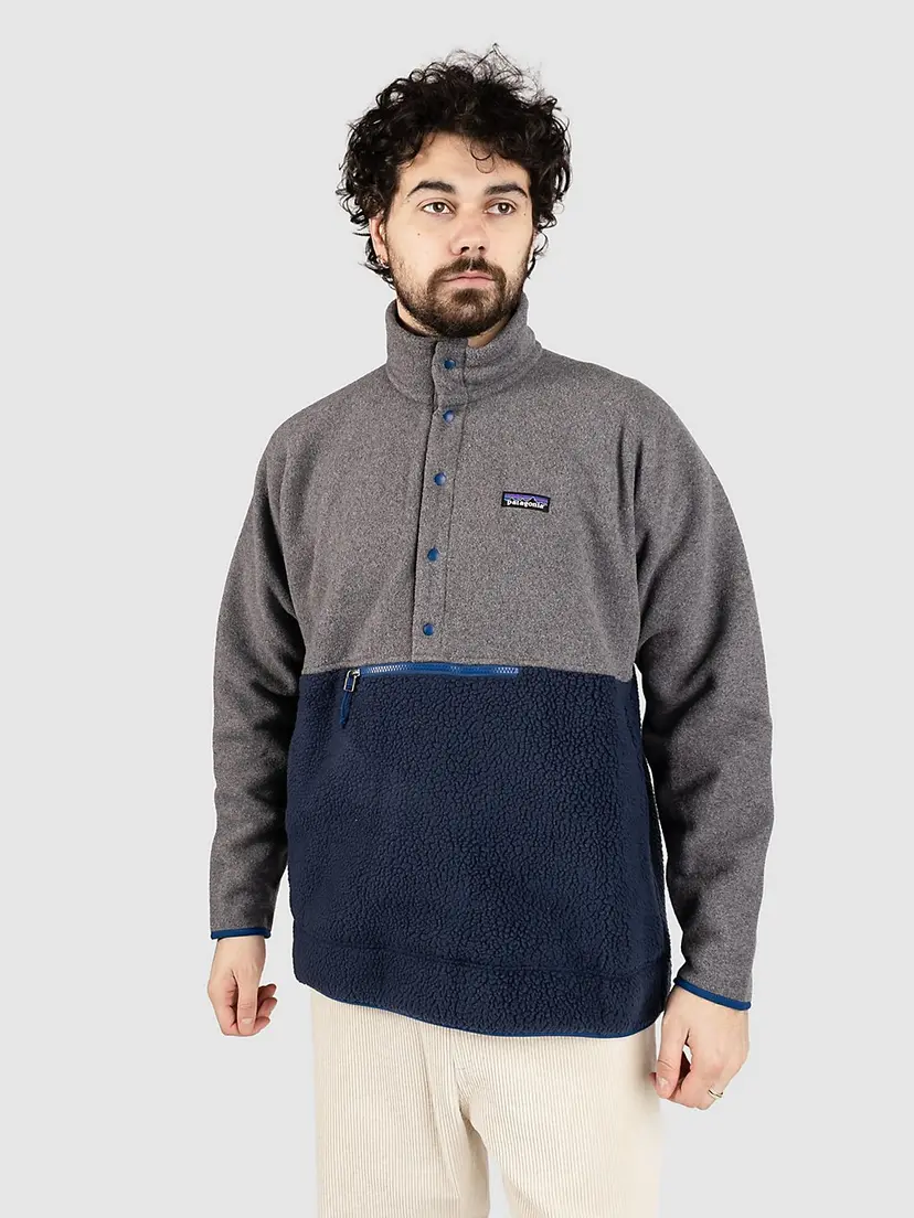 Patagonia Patagonia Retro Pile 1/2 Snap Half-Zip Fleecegenser grå