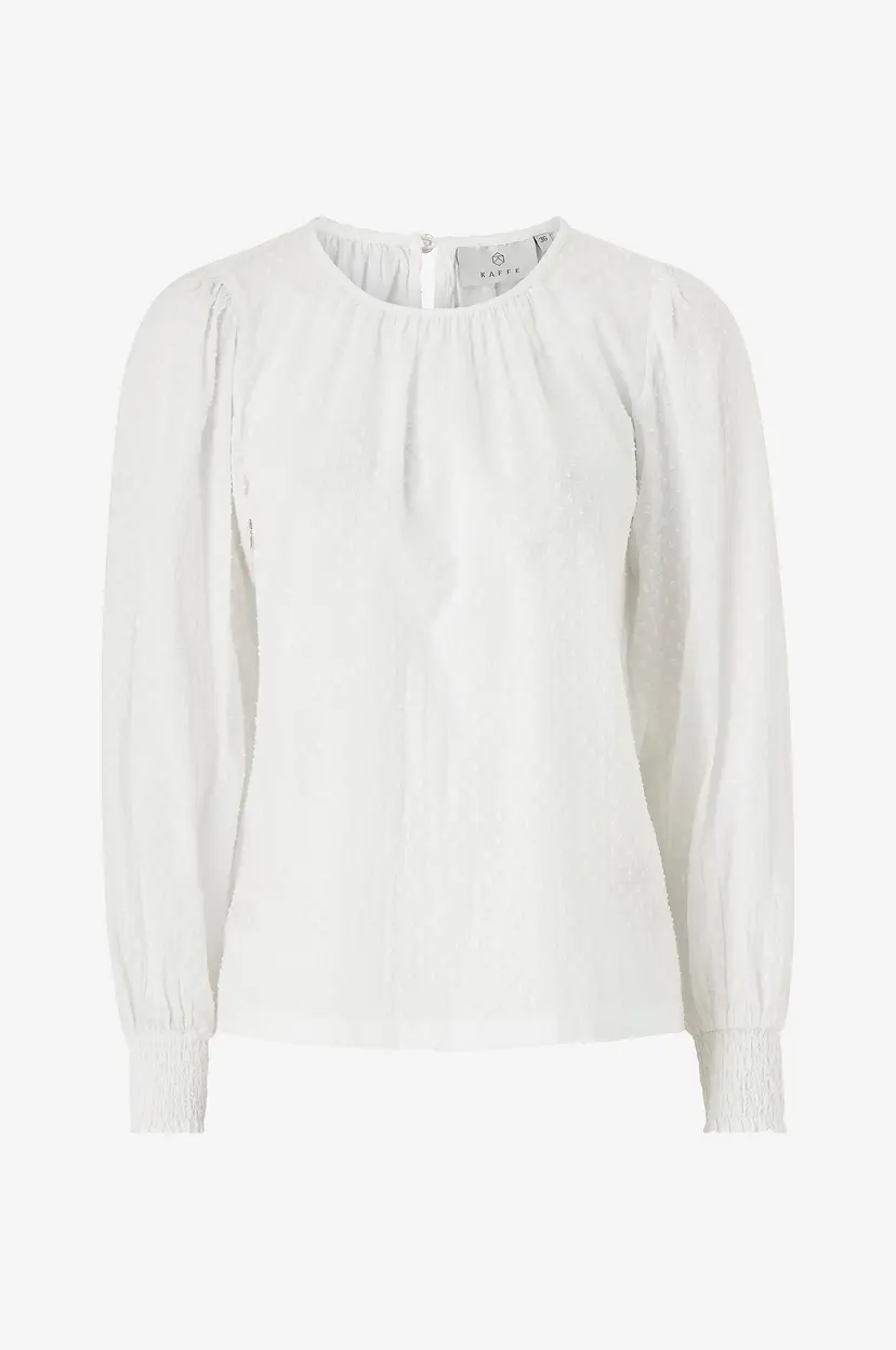 Kaffe Bluse kaRoca LS  Blouse - Hvit