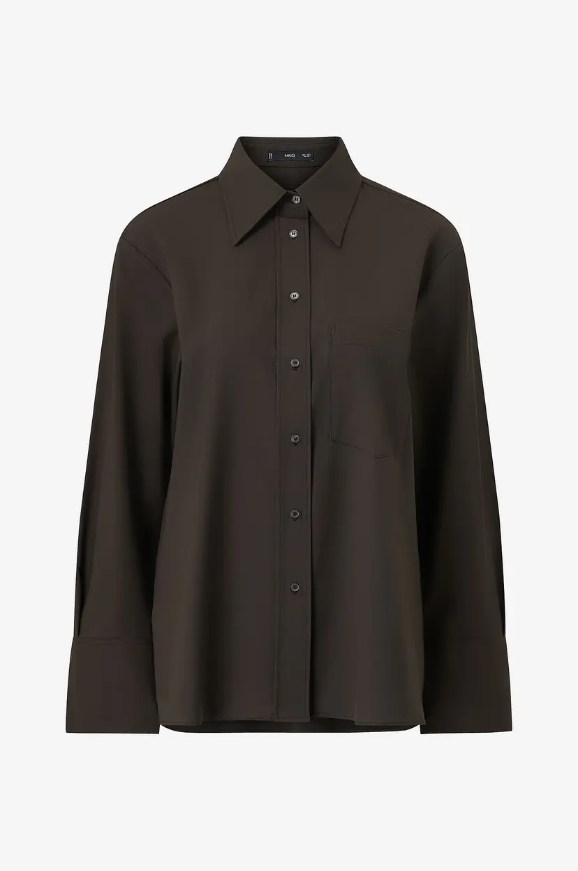 Mango Skjorte Shirt Aura - Brun