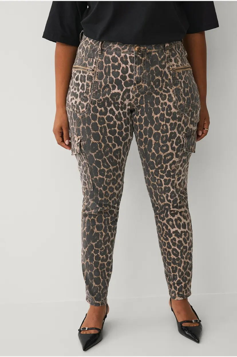 Zizzi Cargobukser jSea Long Cargo Pant - Brun