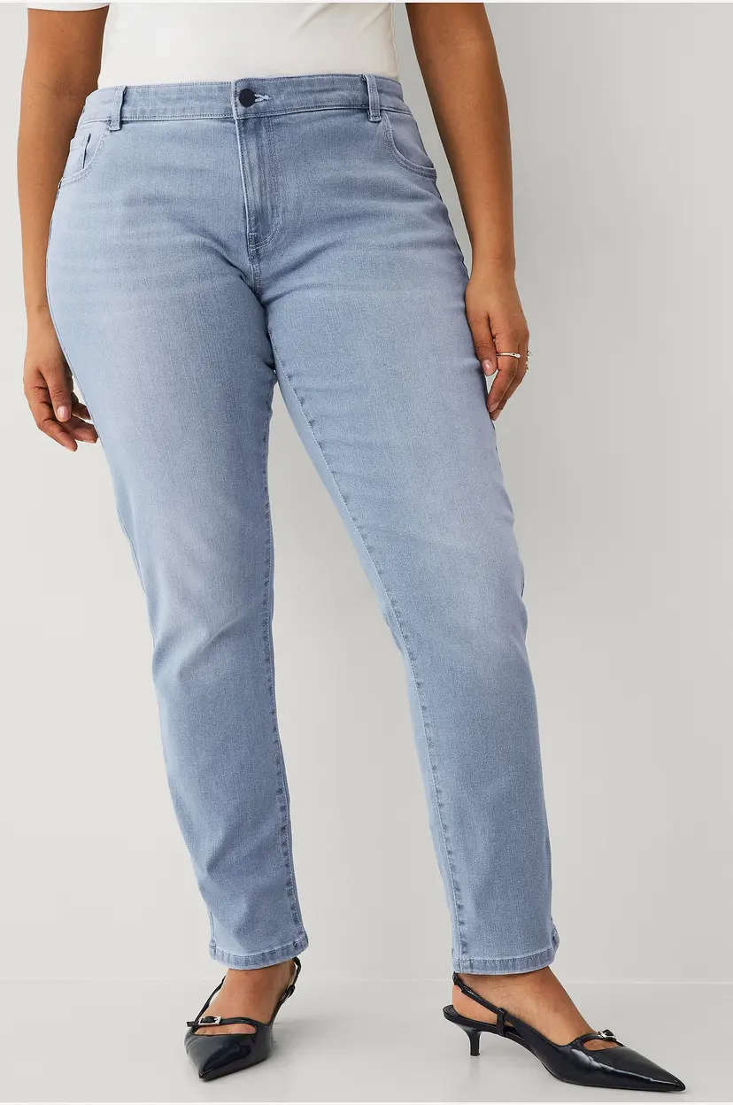Noisy May Curve Jeans nmJen NW Skinny Shpr Jean Jt180lb - Blå