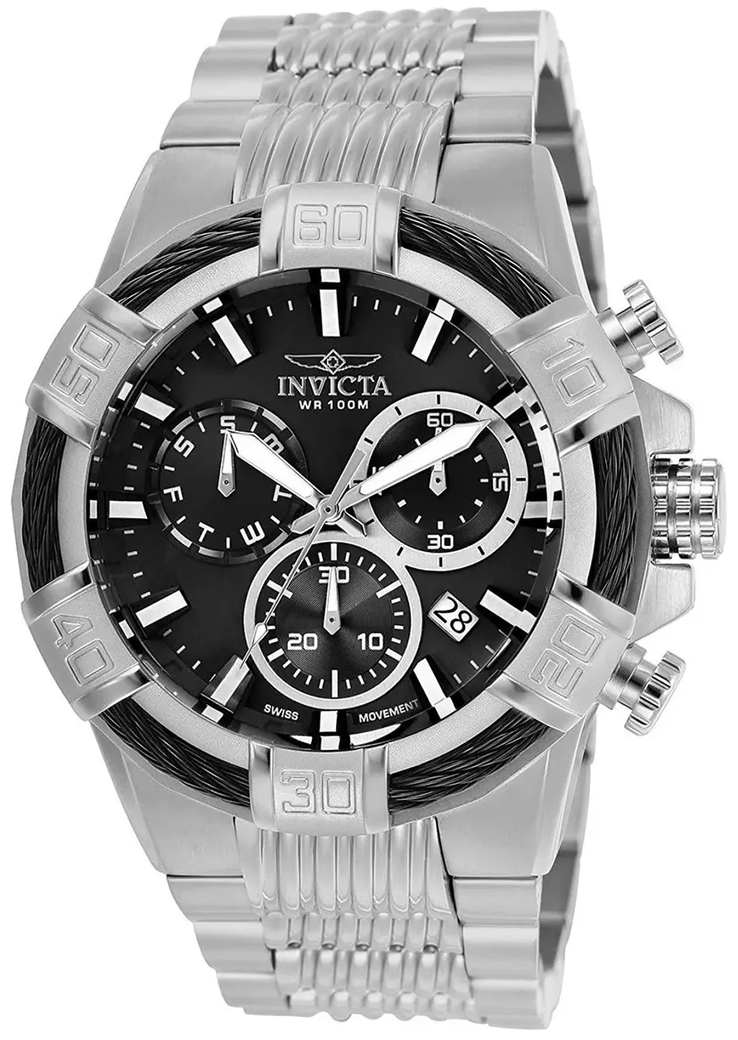 Invicta Invicta Herreklokke 25862 Bolt Sort/Stål Ø51 mm