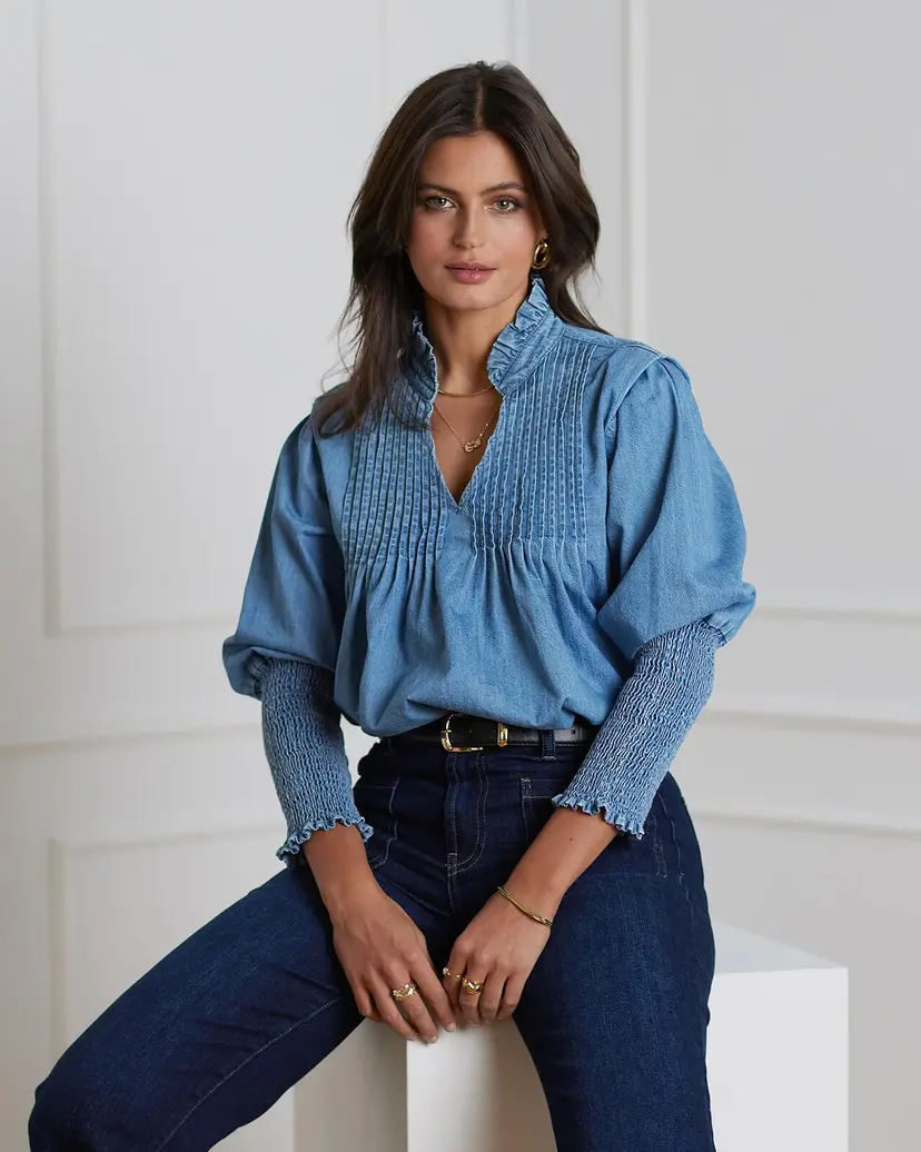 Floyd Bluse Niki Denim