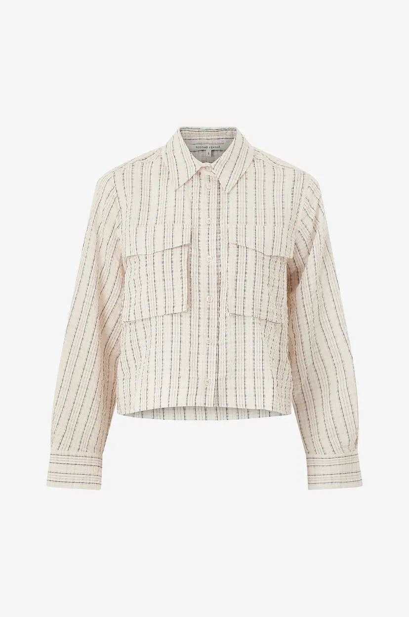Second Female Skjorte Esters Pocket Shirt - Hvit