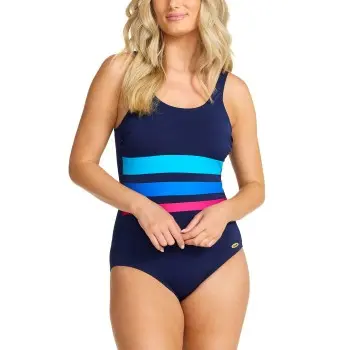 Damella Damella Annabella Chlorine Resistent Swimsuit Marine/Blå polyester 44 Dame