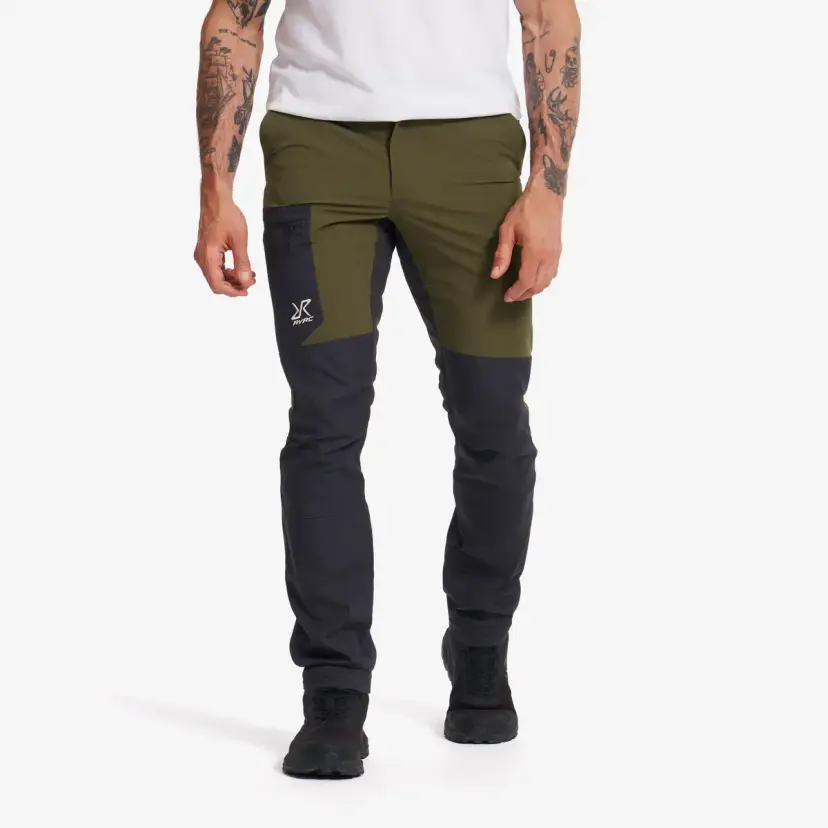 RevolutionRace Rambler Lightweight Pants Herre Dark Olive/Anthracite