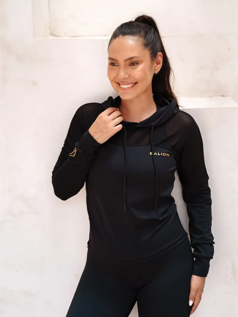 Balion Essential Mesh Hoodie Black