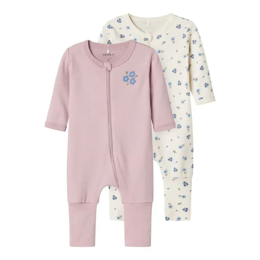 NAME IT Name It - Pysjamas 2 pk Flower Jet Stream