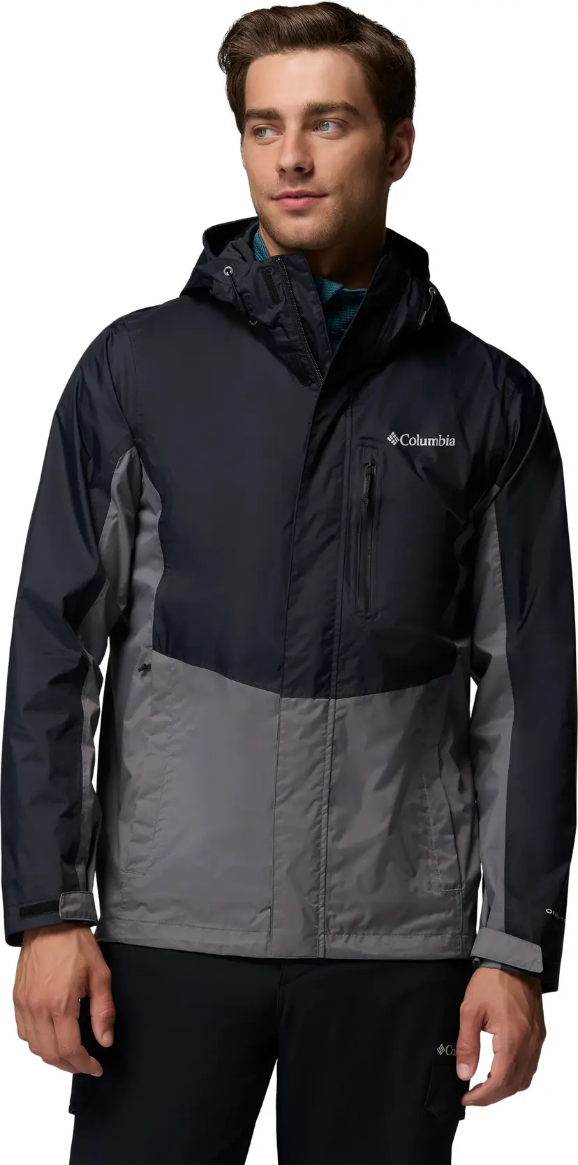 Columbia Columbia Men's Pouring Adventure III Jacket  Black, City Grey