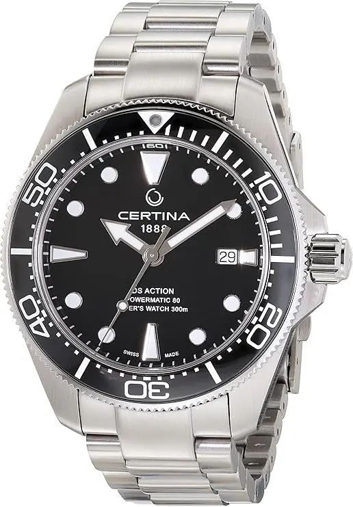 Certina Certina Herreklokke C032.607.11.051.00 DS Action Sort/Stål Ø43 mm