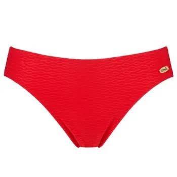 Damella Damella Brigitte Textured Bikini Brief Rød nylon 38 Dame