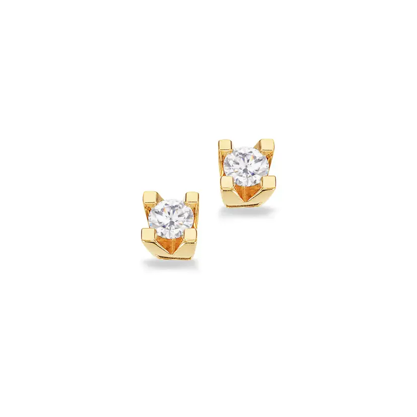 Kleopatra Scrouples - Kleopatra guld øreringe med 0,20ct diamant
