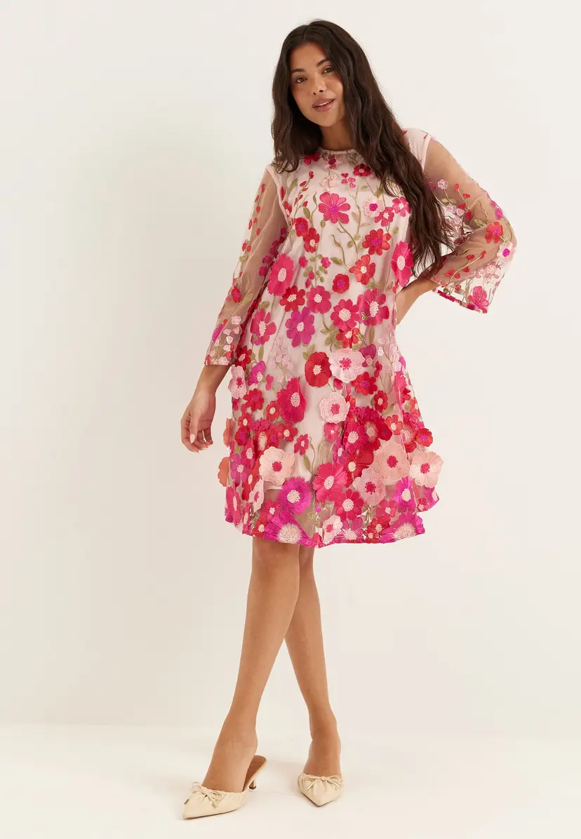 Y.A.S Yasflowering 3/4 DRESS