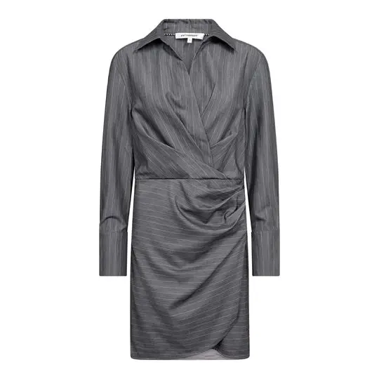 Co Couture Co' Couture - Lyvia Pin Wrap Dress - Mid Grey