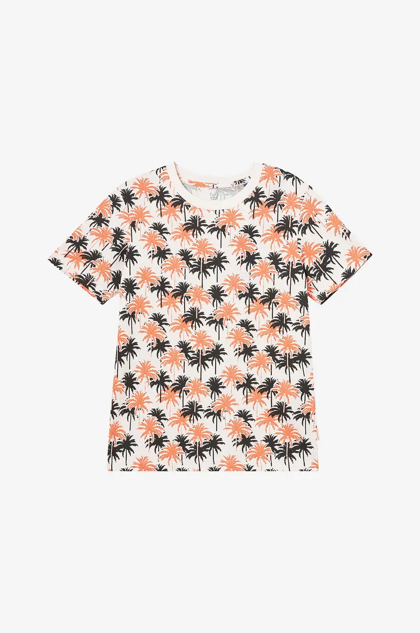 Jack & Jones Junior T-skjorte jorAruba Convo Aop Tee SS Crew - Orange