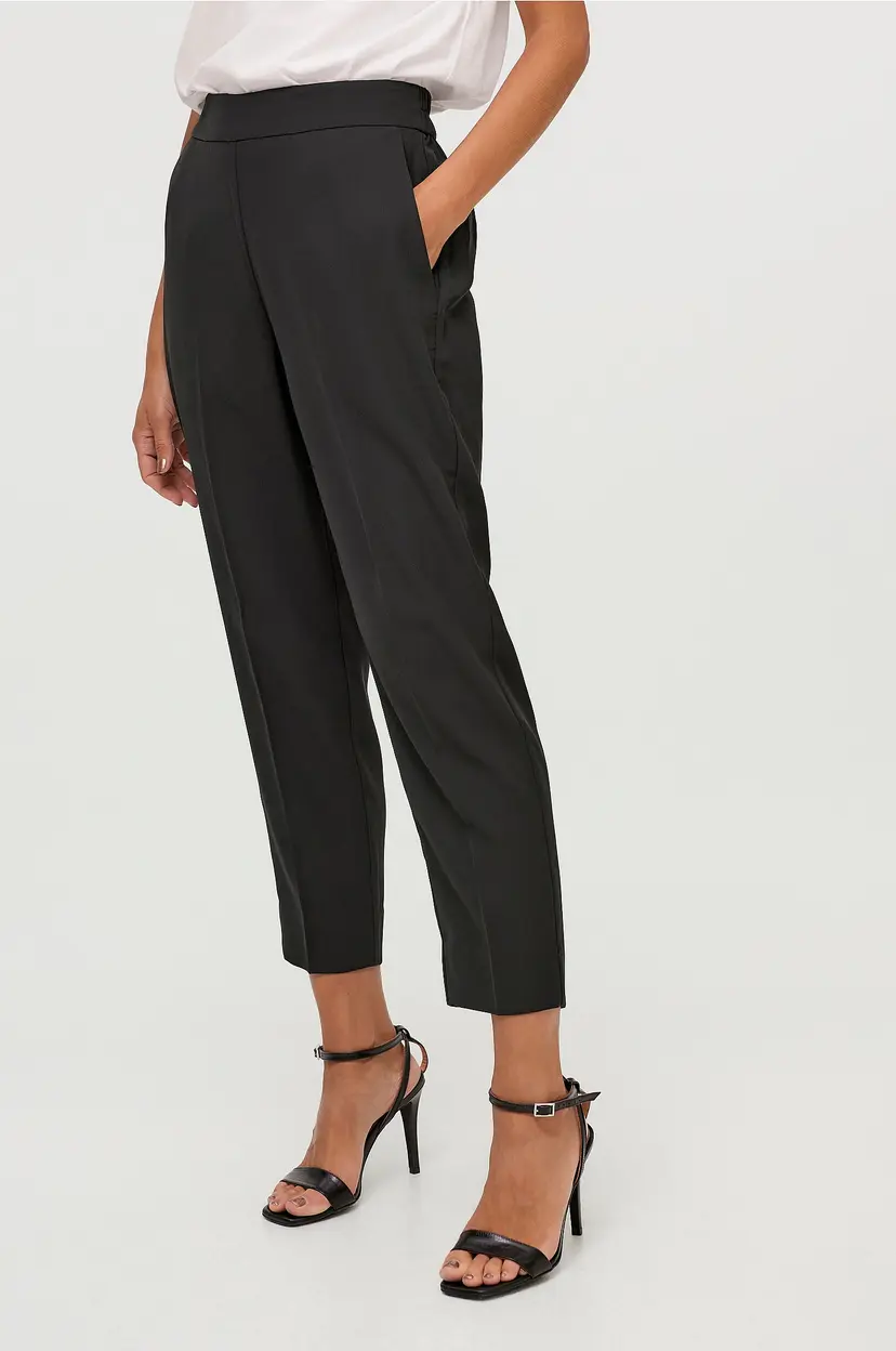 Second Female Bukse Garbo Trousers - Svart