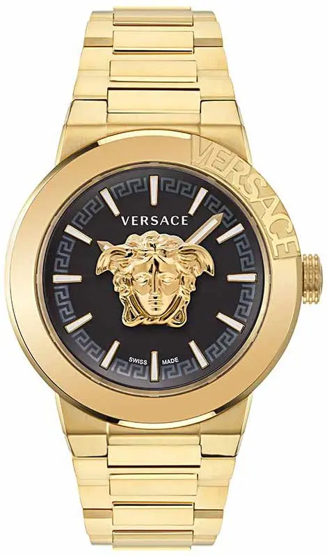 Versace Versace Herreklokke VE7E00623 Medusa Sort/Gulltonet stål Ø43 mm