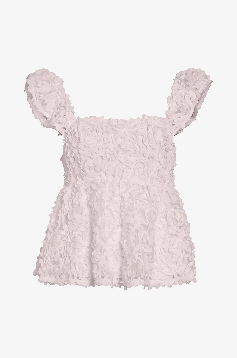 Vila Bluse viRrosie S/L Square Neck Top - Rosa