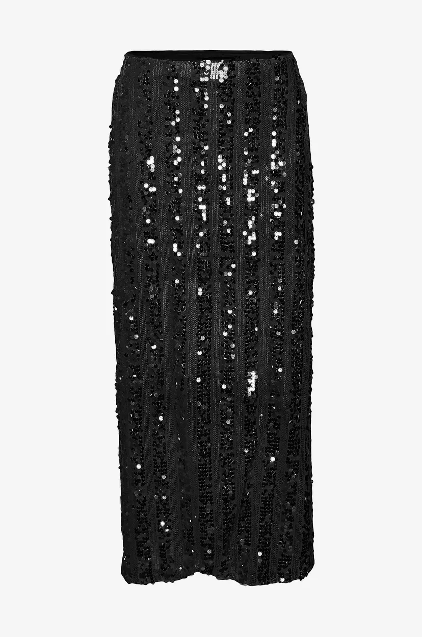 Vero Moda Skjørt vmEfa HW 7/8 Skirt Jrs - Svart