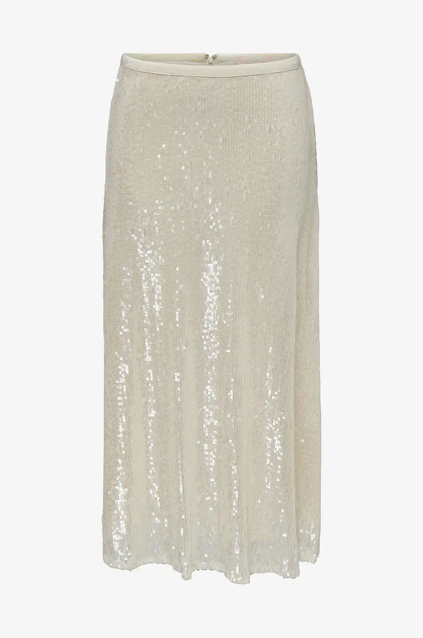 ONLY Skjørt onlCarin Sequins A-shape Skirt Wvn - Beige