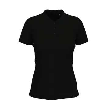 Stedman Stedman Claire Short Sleeve Polo Svart ringspunnet bomull Medium Dame