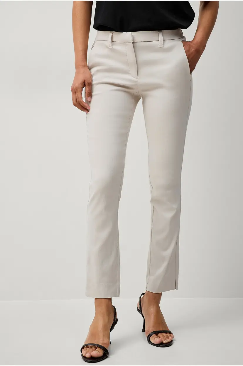 Ellos Collection Flexy Slim fit bukser i superstretch - Natur