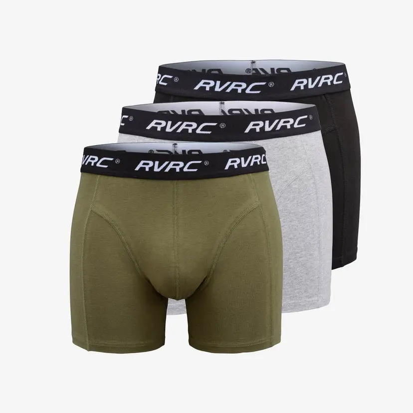RevolutionRace 3-pack Ultimate Soft Boxers Herre Grey Melange/Grape Leaf