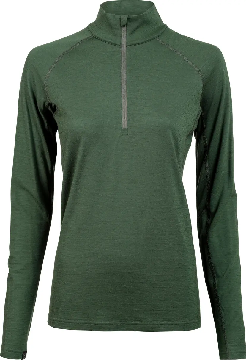 Lundhags Lundhags Women's Gimmer Merino Light 1/2 Zip Thyme Green