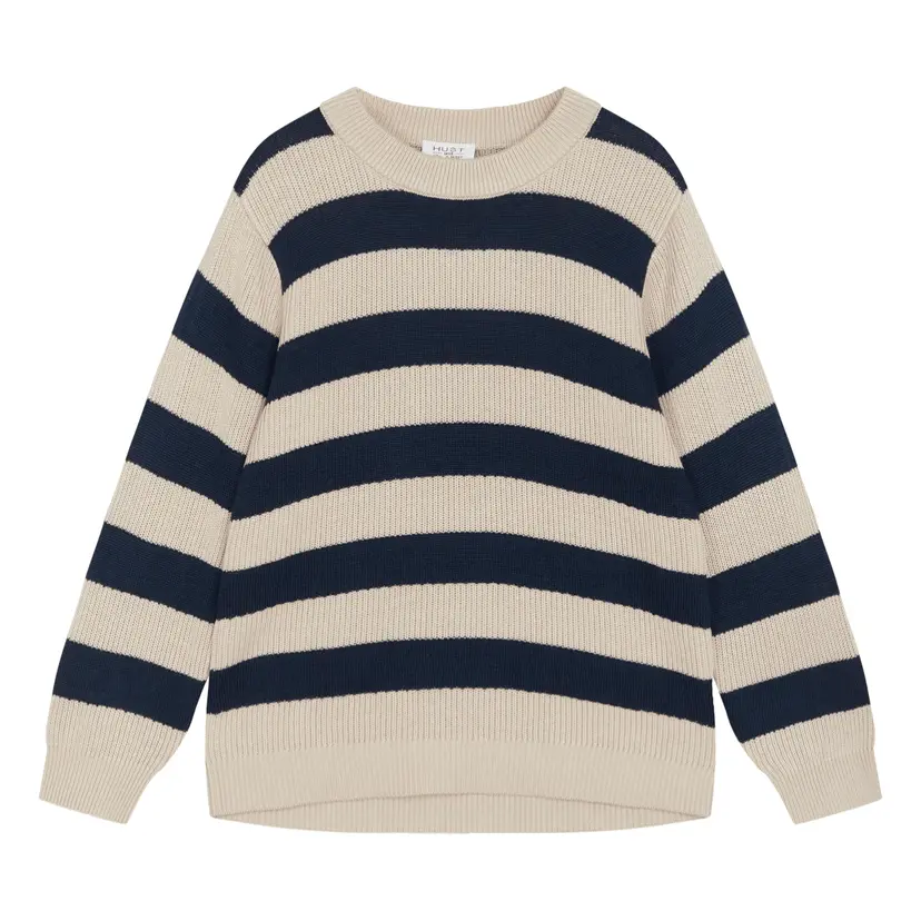 Hust and Claire Hust and Claire - Genser Bambus Pos Jacquard Knit Blues