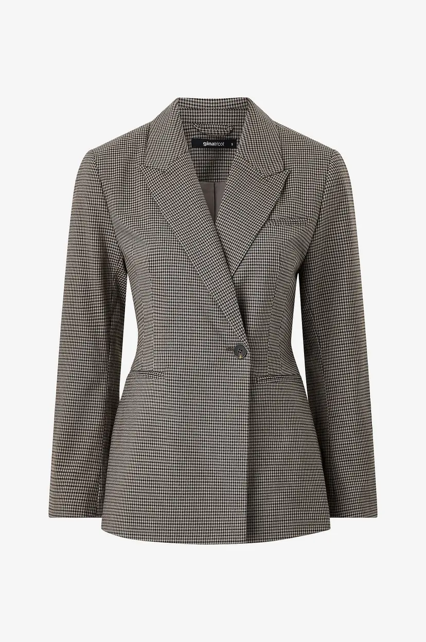 Gina Tricot Blazer Shaped tie blazer - Brun