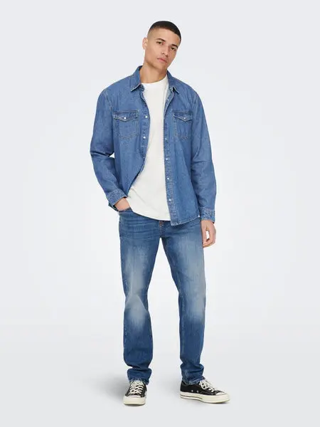Only & Sons Onsbane 3247 Dnm Shirt Noos