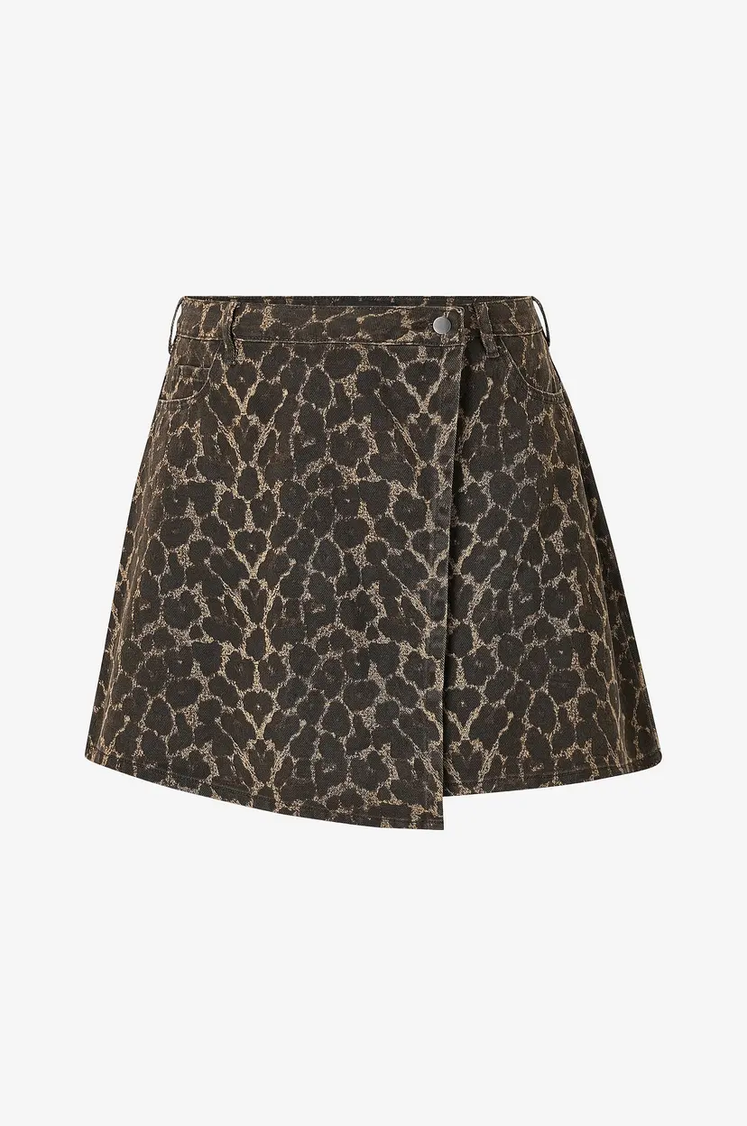 Zizzi Denim skjørt jLeona - Brun