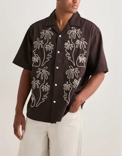 Only & Sons Only & Sons Onsmarvin Rlx Resort Ss Shirt Kortermede skjorter Brun