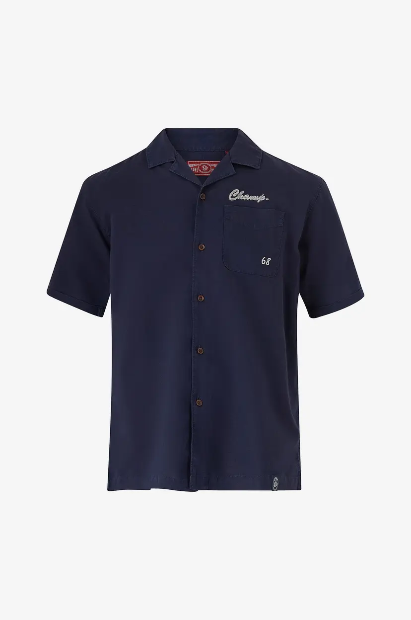 Superdry Skjorte Merchant Resort Shirt - Blå