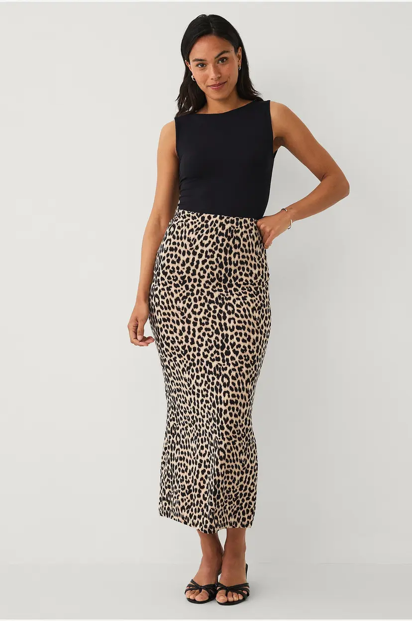 Ellos Collection Maxi skjørt i jersey - Brun