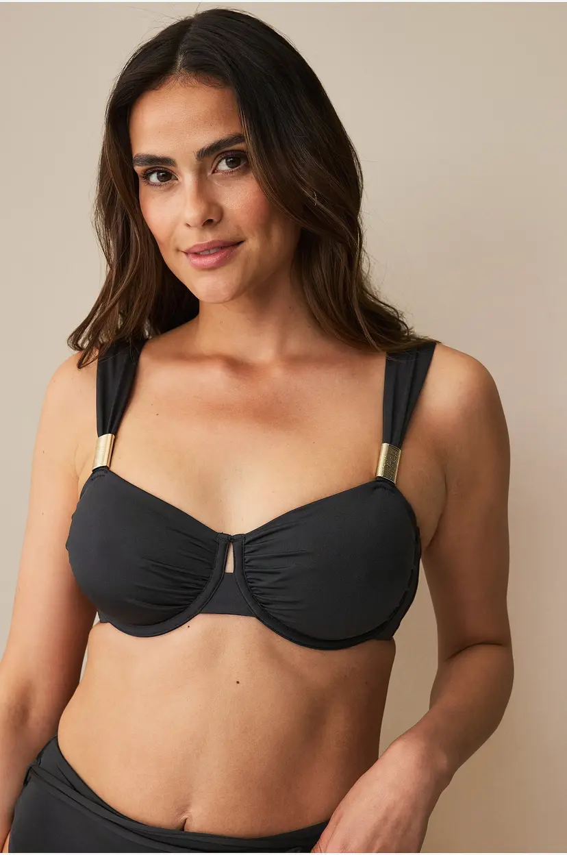 Ellos Collection Bikini-BH med drapering - Svart
