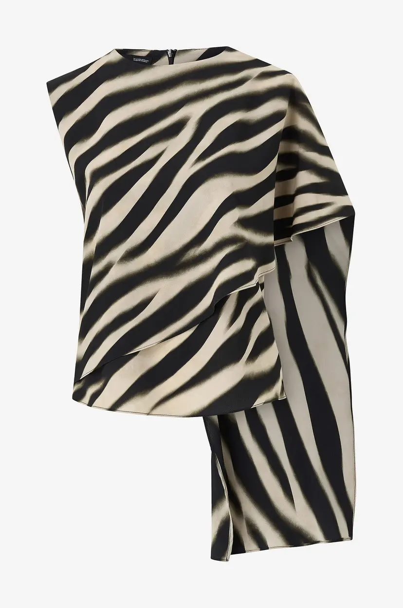Mango Bluse Glaciar - Svart