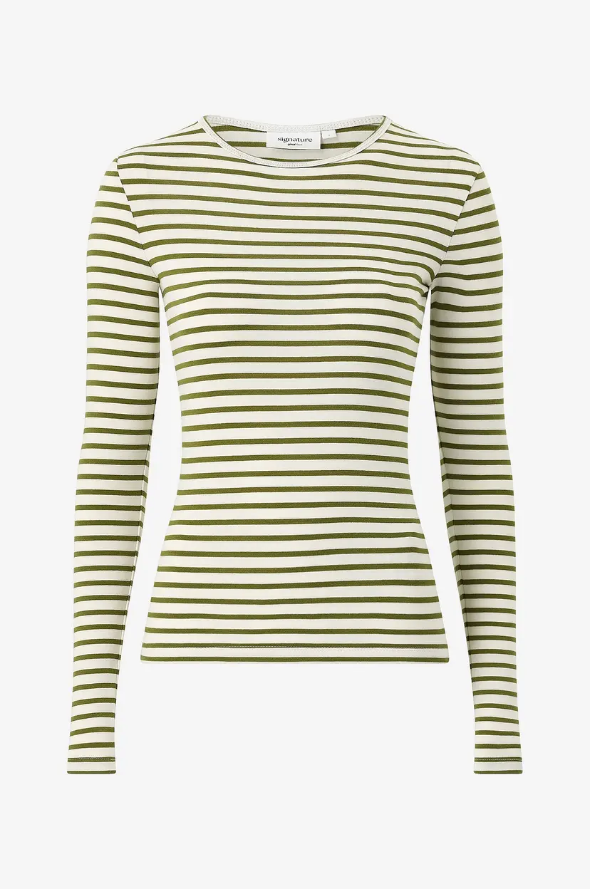 Gina Tricot Topp Tight Fit Long Sleeve Top - Flerfarget