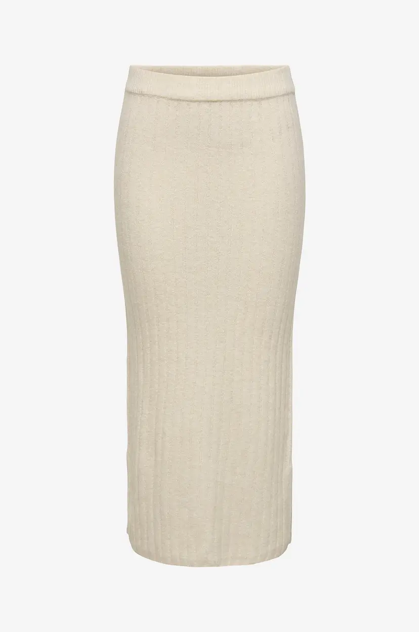 ONLY Maxi skjørt onlJeanett Life Rib - Beige