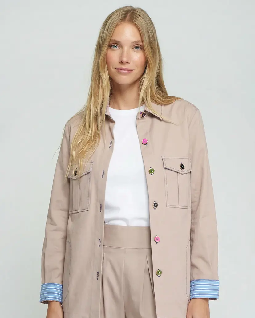 VilaGallo VilaGallo 33411 Beige Shirt jacket